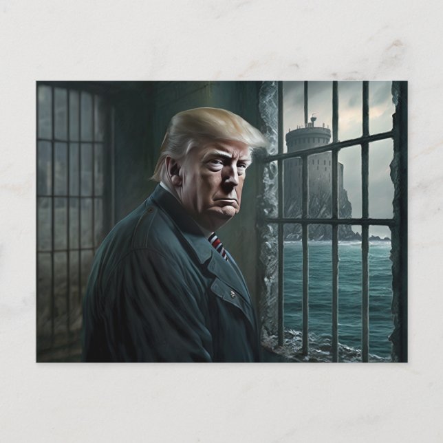 Carte Postale Donald Trump à la prison d'Alcatraz (Devant)