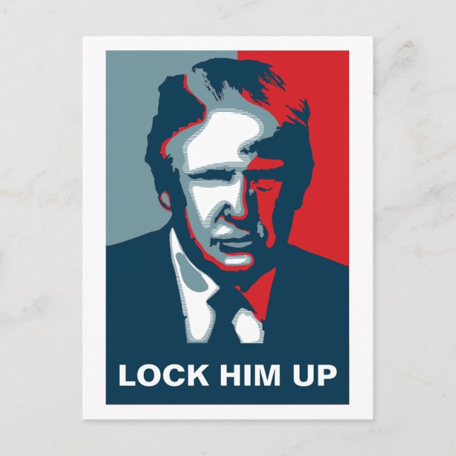 Carte Postale Donald Trump LE VERROUILLE (Devant)