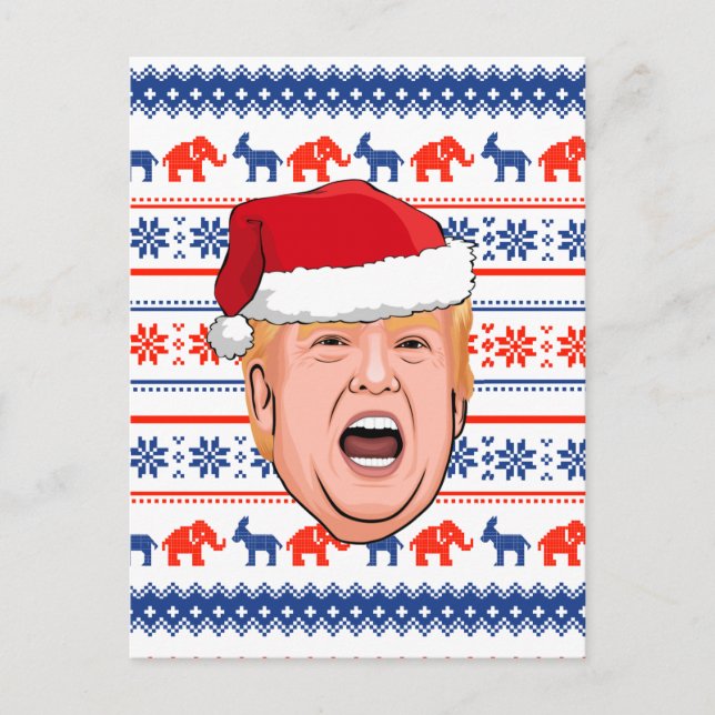 Carte Postale DONALD TRUMP Noël (Devant)