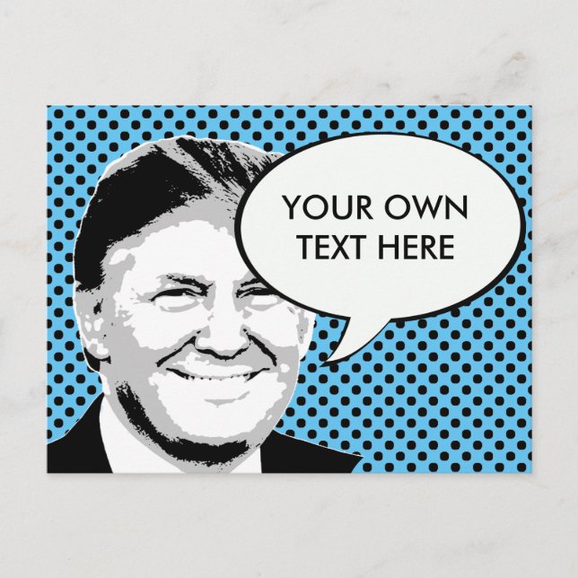Carte Postale Donald Trump Pop Art (Devant)