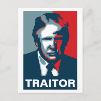 Carte Postale Donald Trump TRAITOR