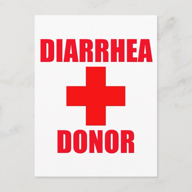 Carte Postale Donateur de Diarrhea (Devant)