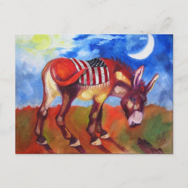 Carte Postale Donkey américain (Devant)