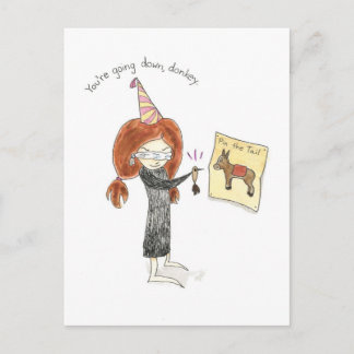 Carte postale Donkey Anniversaire