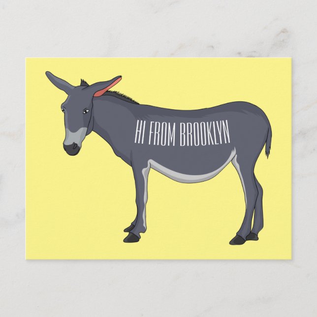 Carte Postale Donkey cartoon (Devant)