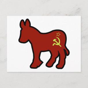 Carte Postale Donkey communiste