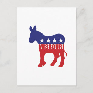 Carte Postale Donkey, démocrate du Missouri