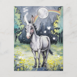 Carte Postale Donkey Unicorn