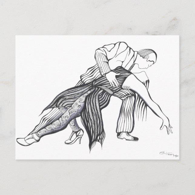 Carte Postale Donne-moi Tango (Devant)