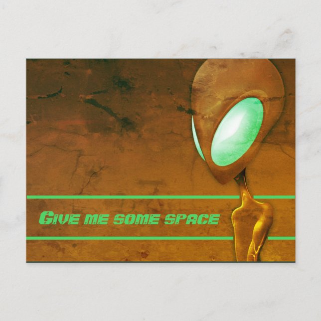 Carte Postale Donne-moi un peu d'espace (Devant)