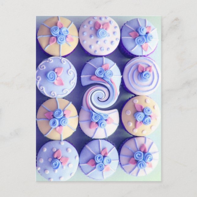Carte Postale Donnez-lui un Cupcakes tourbillon (Devant)