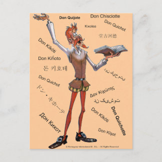 Carte Postale DONQUIXOTE EN TRADUCTION - 400 ANS - Cervantes