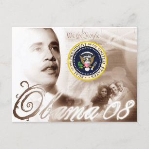 Carte Postale Dons d'investiture commémorative du président Obam