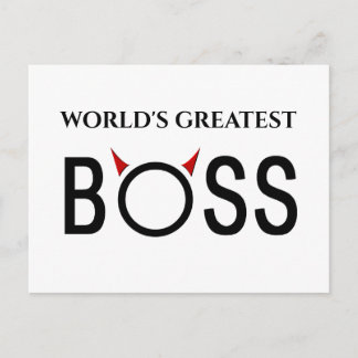 Carte Postale Dons Drôle Boss
