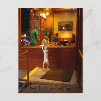 Carte Postale Don't Forget My Doggie Bag!