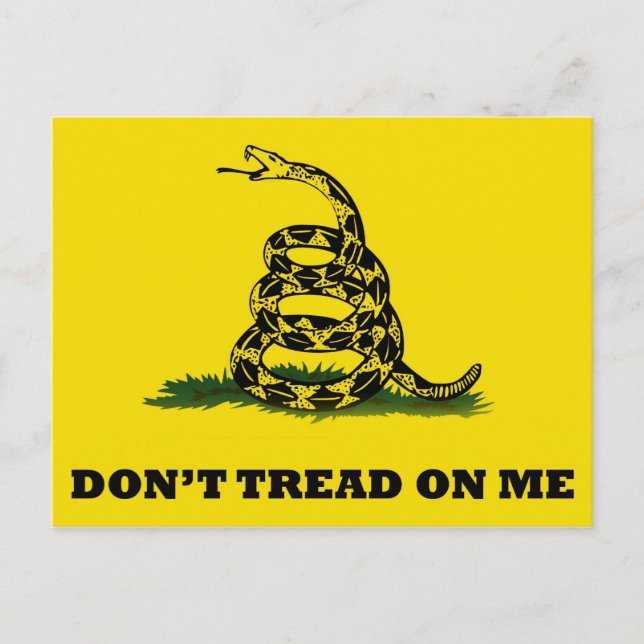 Carte Postale Don't Tread on Me (Devant)