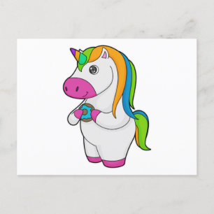 Carte Postale Donut Licorne