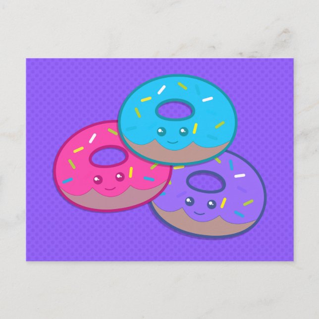 Carte Postale Donut Party (Devant)