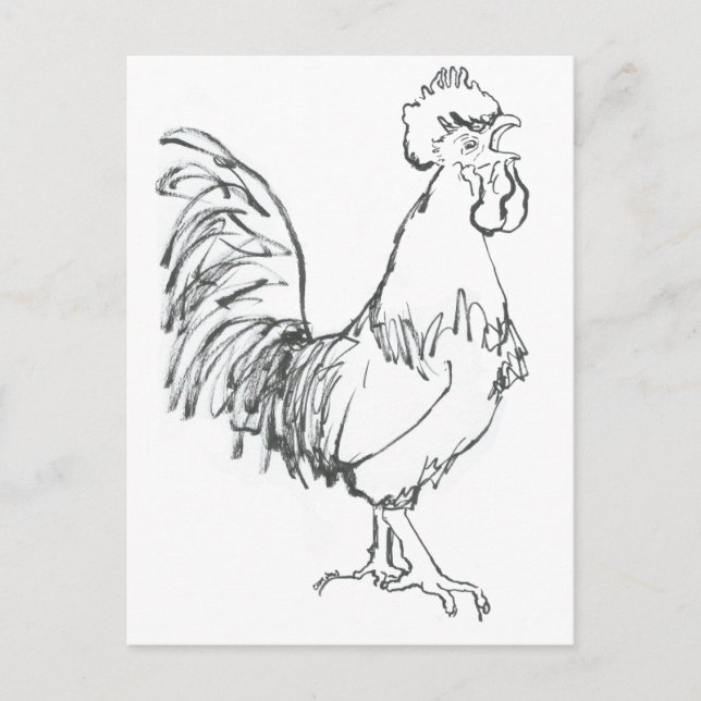 Carte Postale Doodle Cockerel (Devant)