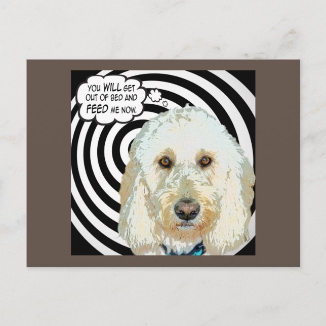 Carte Postale Doodle Days Comics Feed Me Postcard (Devant)