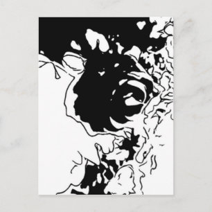 Carte Postale Doodle de fleurs