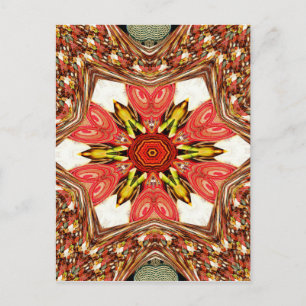 Carte Postale Doodle Floral Art Imprimer