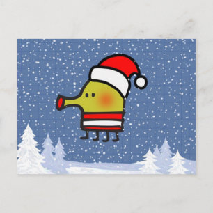 carte postale doodle jump santa