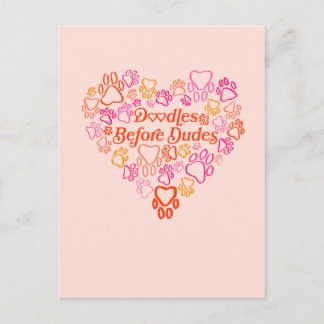 Carte Postale Doodles avant les mecs