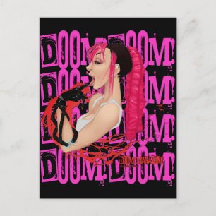 Carte Postale DOOM ! Magazine "Z" Rose
