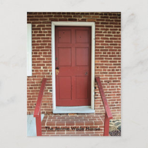 Carte Postale Door of the Jennie Wade House