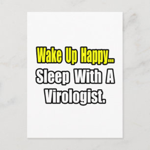 Carte Postale Dormez avec un virologue