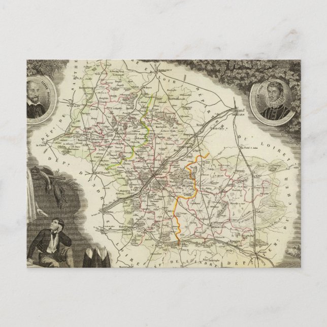 Carte Postale Dormouse et Cher (Devant)