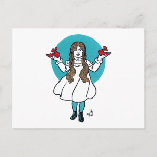 Carte Postale Dorothy : Le Magicien Merveilleux d'Oz