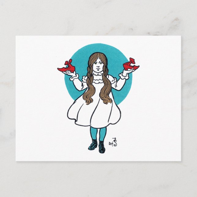 Carte Postale Dorothy : Le Magicien Merveilleux d'Oz (Devant)