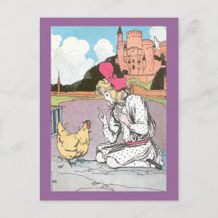 Carte Postale Dorothy libère la poule jaune