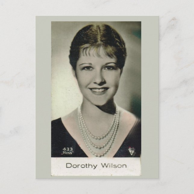 Carte Postale Dorothy Wilson (Devant)