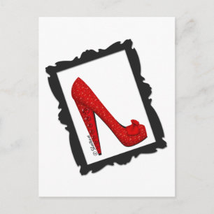 Carte Postale Dorothy's Framed Ruby Red Heels