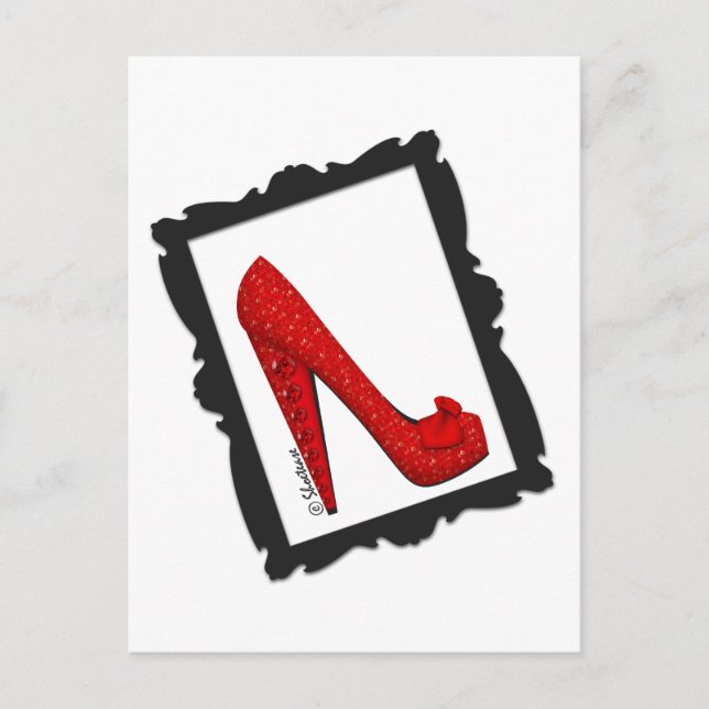Carte Postale Dorothy's Framed Ruby Red Heels (Devant)