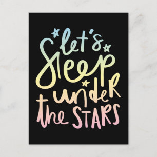 Carte Postale Dors sous les étoiles
