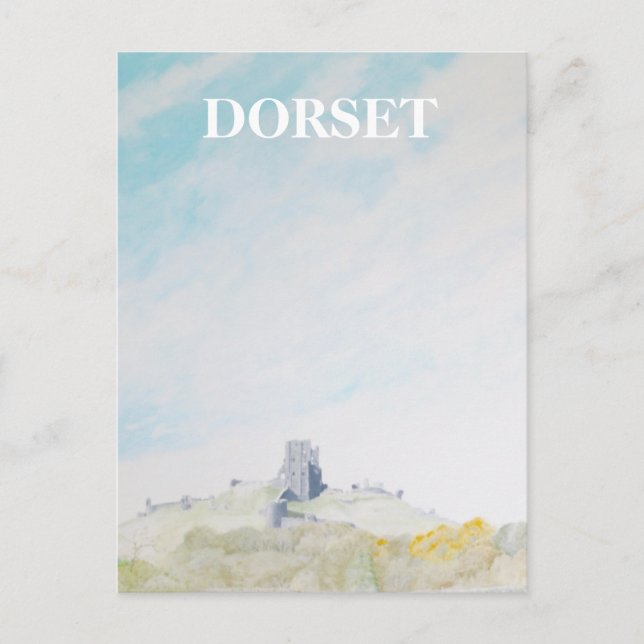 Carte Postale Dorset, Château de Corfe (Devant)