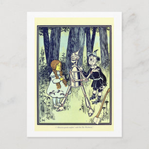 Carte Postale Dorthy & Scare Crow rencontrent Tin Man