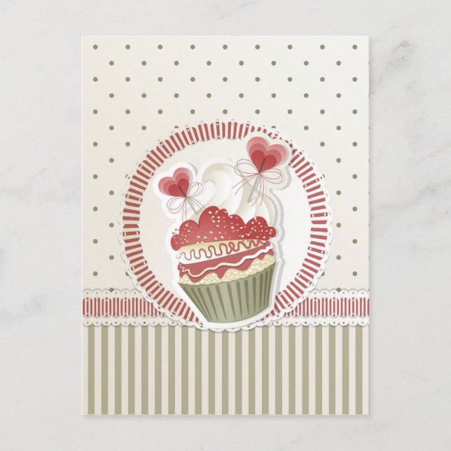 Carte postale Dot Cupcake (Devant)