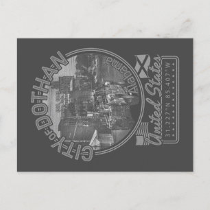 CARTE POSTALE DOTHAN ALABAMA - CENTRE-VILLE DE DOTHAN