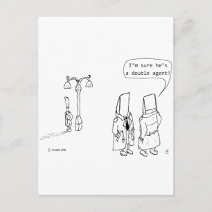 Carte Postale Double agent