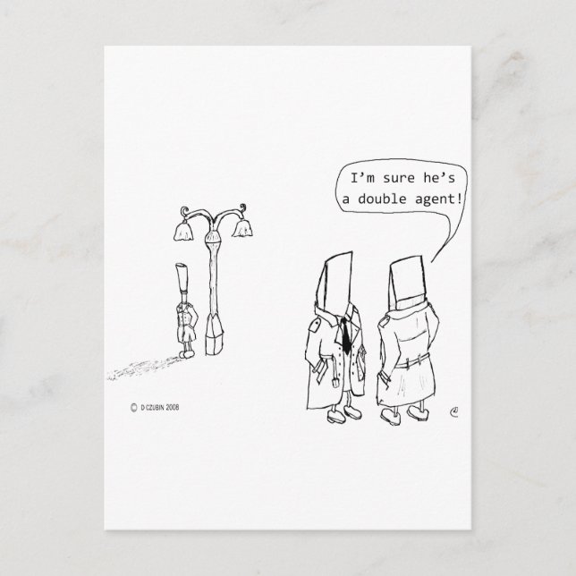 Carte Postale Double agent (Devant)