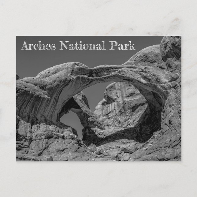 Carte Postale Double arc au Parc national des Arches (Devant)