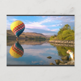 Carte Postale Double arc-en-ciel