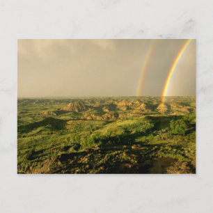 Carte Postale Double arc-en-ciel sur Painted Canyon à Theodore