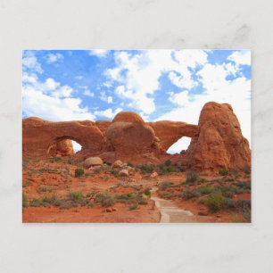 Carte Postale Double Arches, Parc National des Arches, Utah