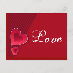 Carte Postale Double Coeur amour